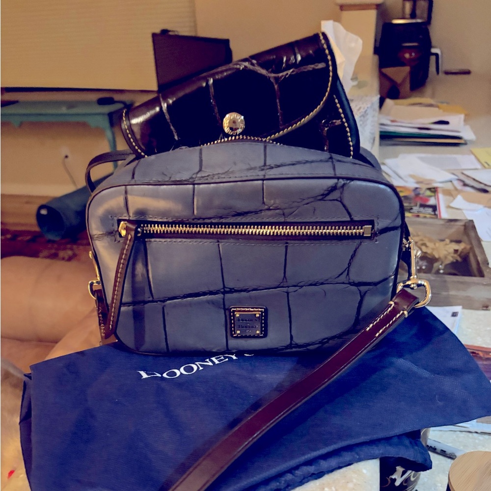 Dooney and Bourke crossbody croco with matching wallet